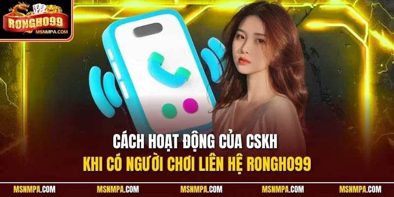 Cách hoạt động của CSKH khi có người chơi liên hệ Rongho99